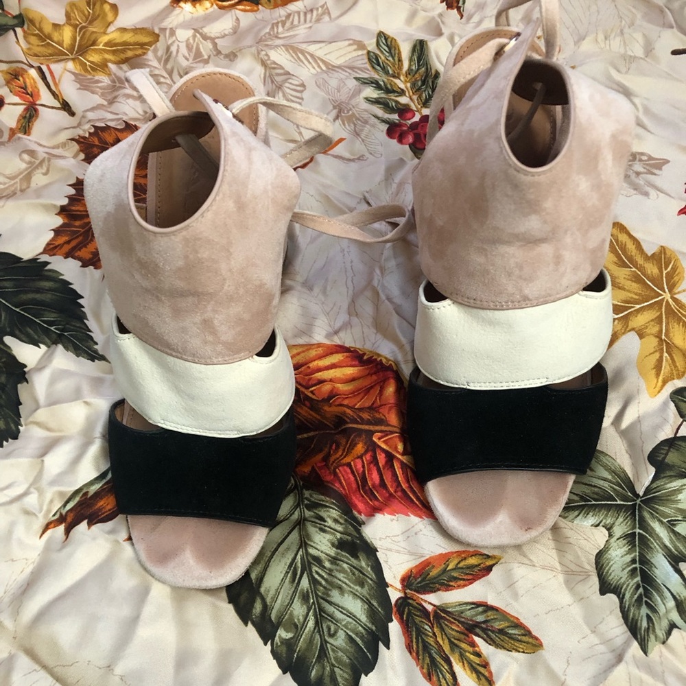Coach Suede Chunky Heels